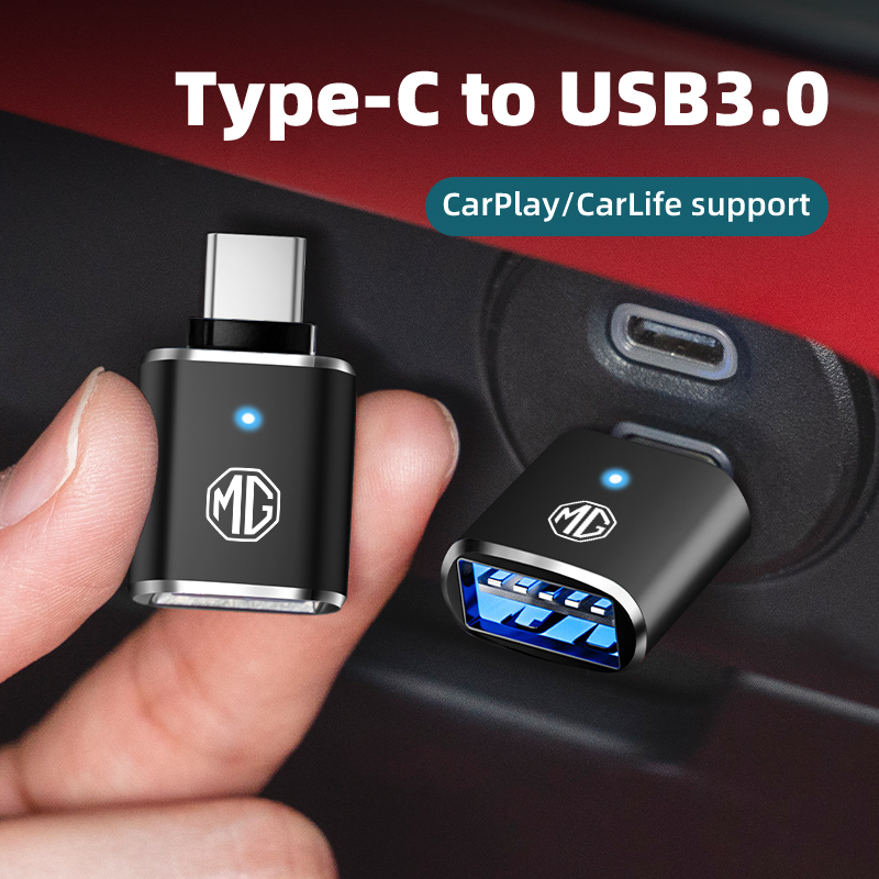 Car Accessories For Inside - Автомобильный светодиодный адаптер типа C к