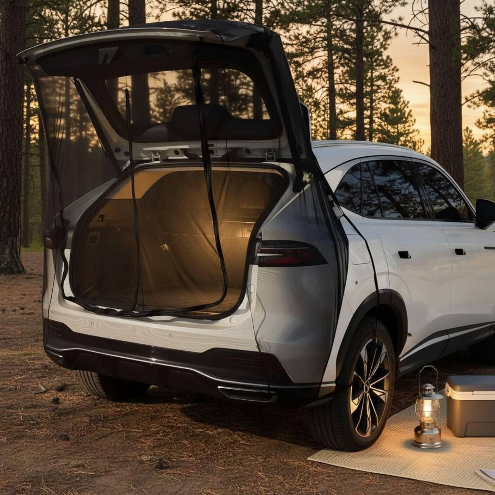 Car Accessories For Camping - Сетка-тент на заднюю дверь автомобиля, противомоскитная