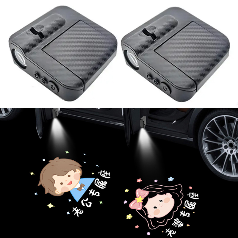 Car Accessories Logo - 2 шт. Беспроводные проекторы-подсветки с логотипом