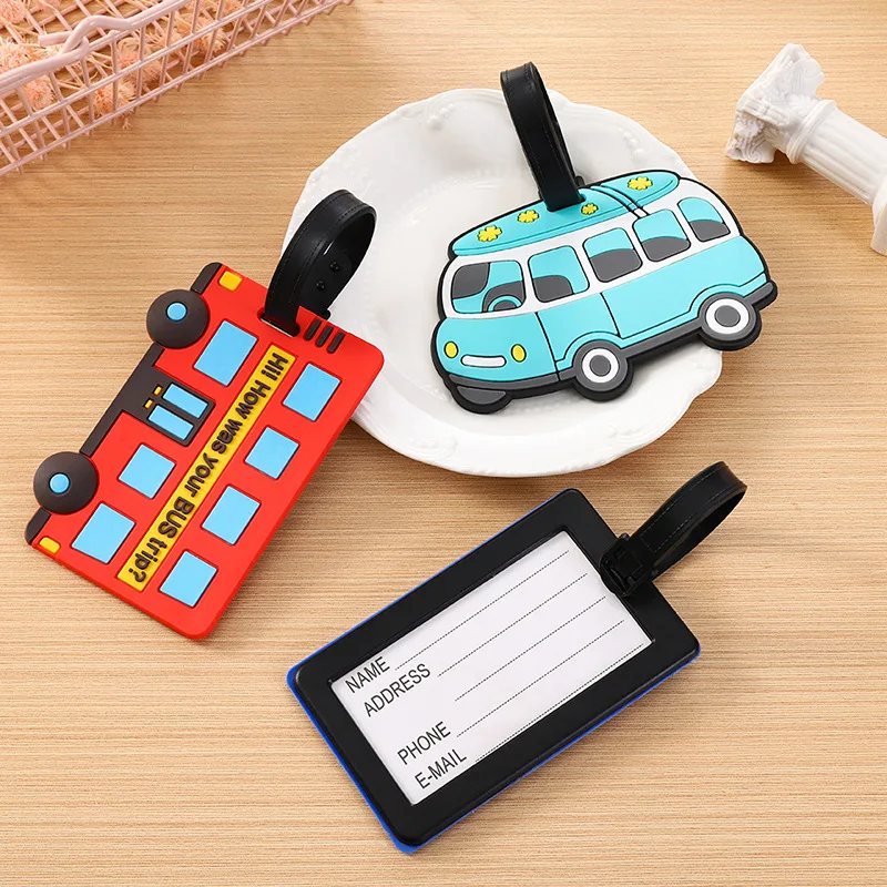 Car Accessories Name - Милые мультяшные автомобили, ПВХ, силиконовые багажные