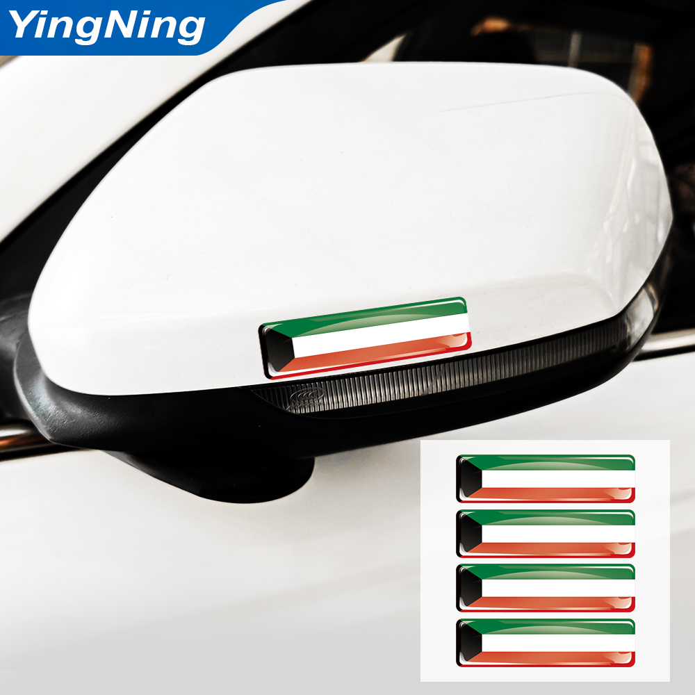 Набор из 4 наклеек с флагом Ку – обзор и цена Car Accessories Kuwait