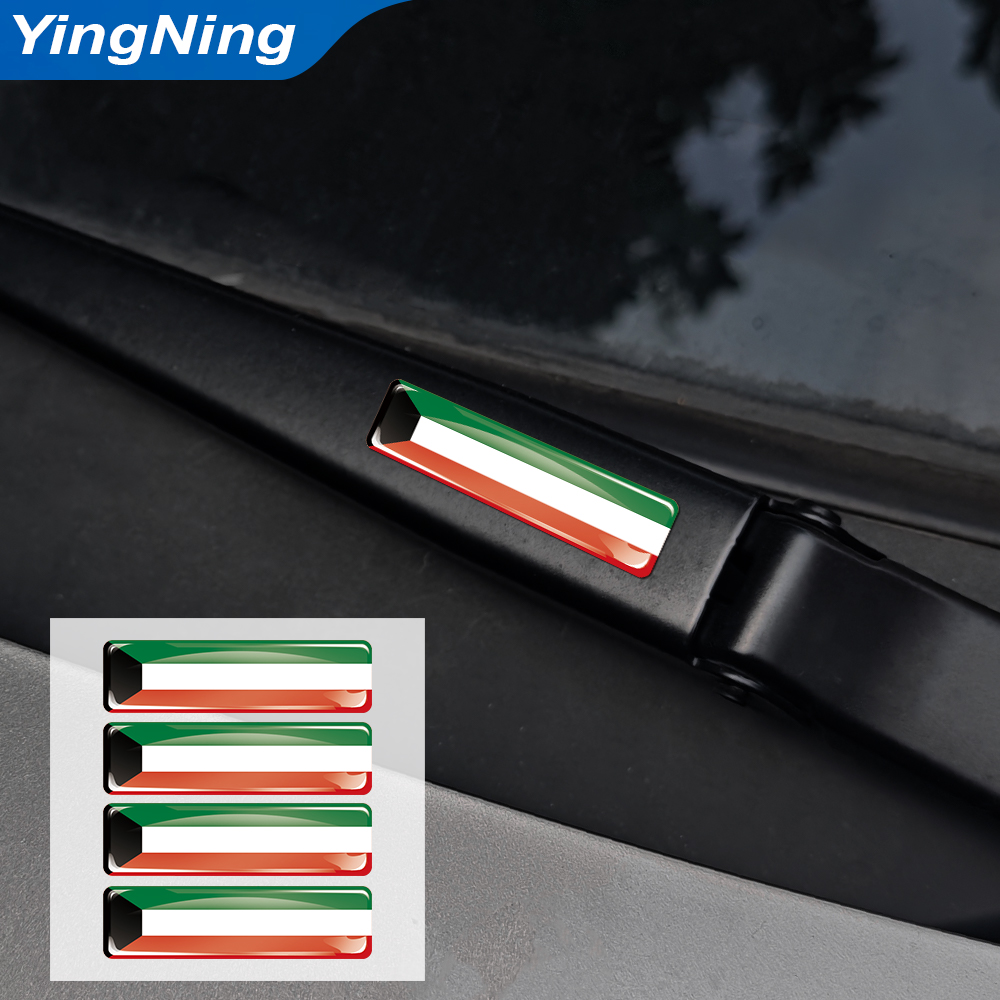 Набор из 4 наклеек с флагом Ку – обзор и цена Car Accessories Kuwait