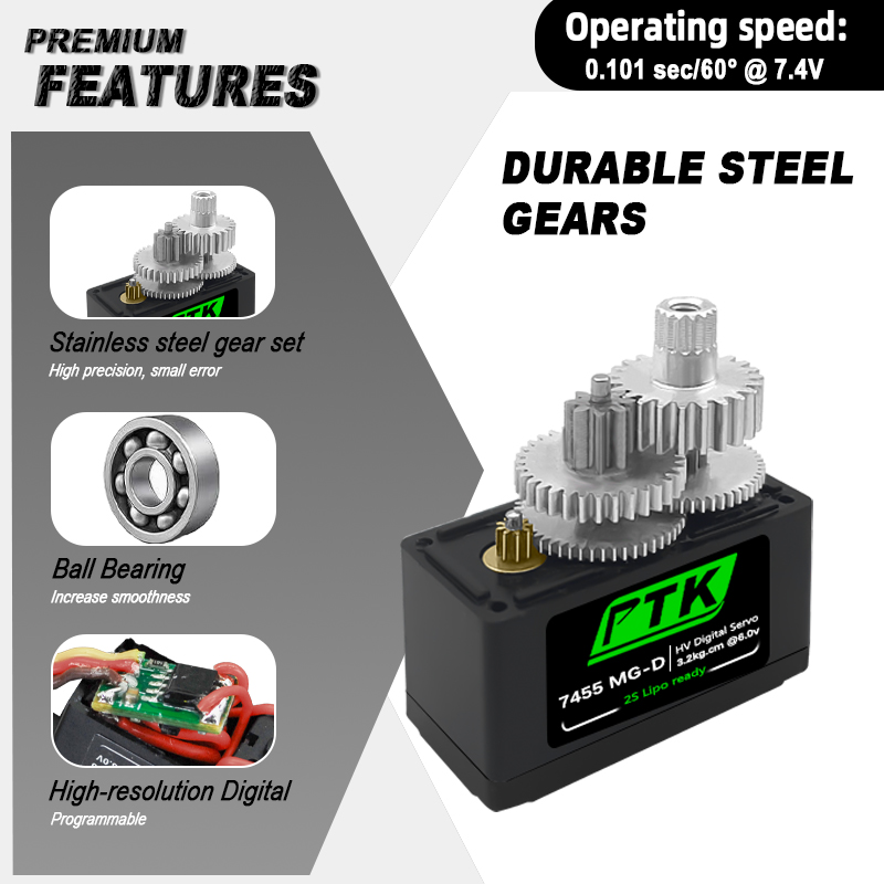 Цифровой сервопривод PTK 7455M – обзор и цена D.A.D Car Accessories