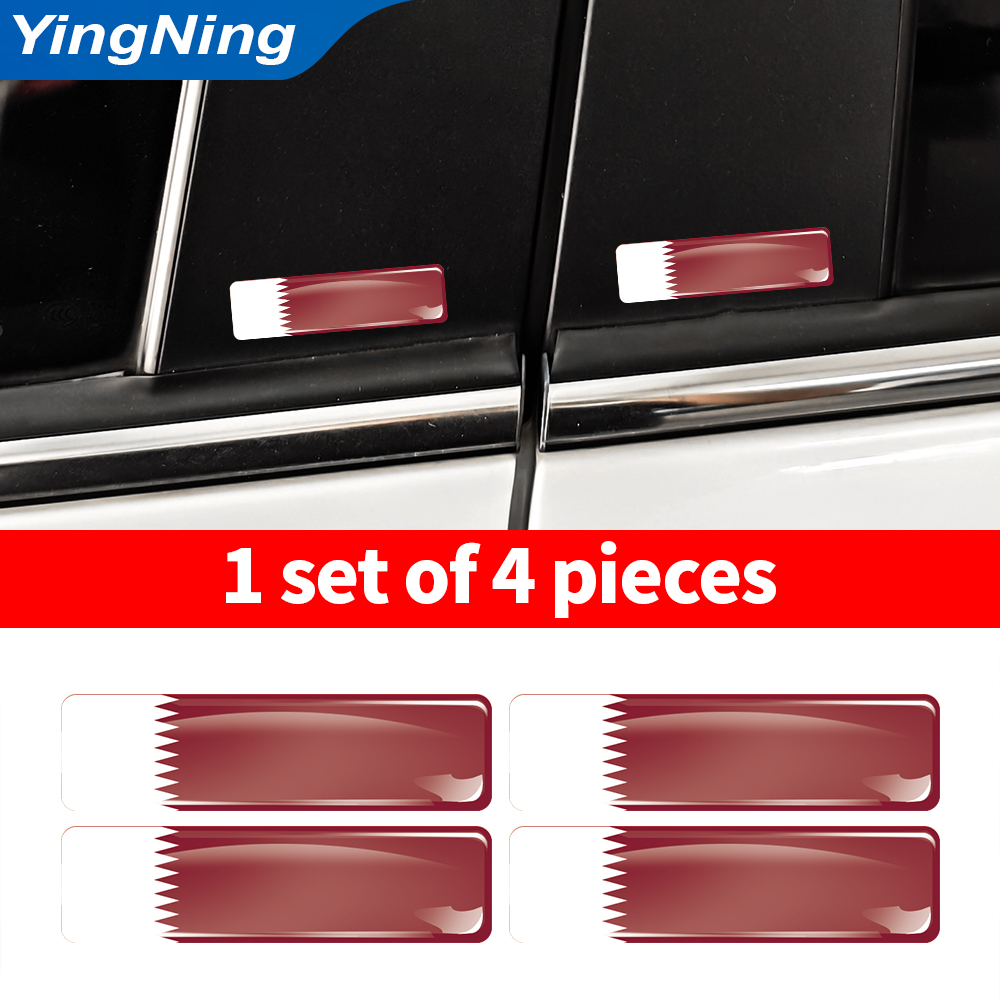 Набор из 4 наклеек с флагом Ка – обзор и цена Qatar Car Accessories